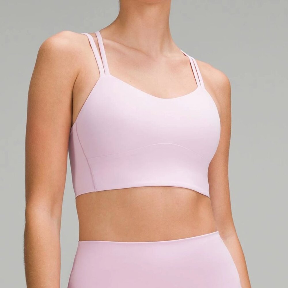 Lululemon Like a Cloud Longline Bra Vitapink Size 4 GUC